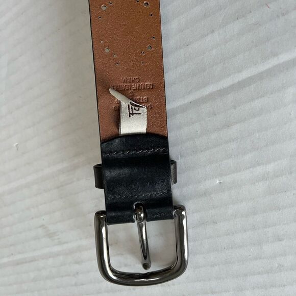 Y2K FOSSIL Leather Patchwork Belt  Small Floral Studded Tooled Western Vintage main image 4